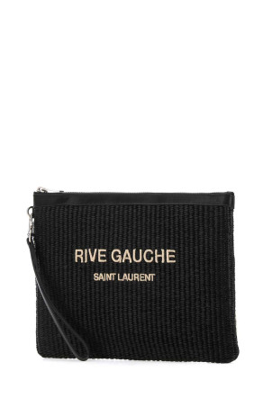 Чорна сумочка з рафії SAINT LAURENT (5813692M22E) Чорна сумочка з рафії SAINT LAURENT (5813692M22E)