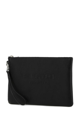 Black leather clutch Black SAINT LAURENT (581369CWTFE) Black leather clutch Black SAINT LAURENT (581369CWTFE)