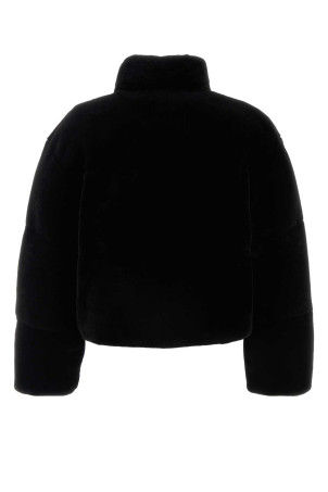 Black shearling down jacket Black PRADA (58A0681H44)