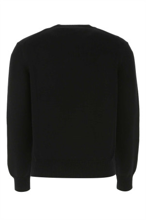 Черный хлопковый свитер ALEXANDER MCQUEEN (651184Q1XAY) Черный хлопковый свитер ALEXANDER MCQUEEN (651184Q1XAY)