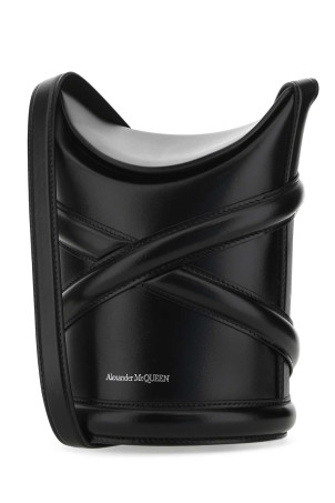 Чорна шкіра Сумка-відро The Curve Чорна ALEXANDER MCQUEEN (6564671YB45) Чорна шкіра Сумка-відро The Curve Чорна ALEXANDER MCQUEEN (6564671YB45)