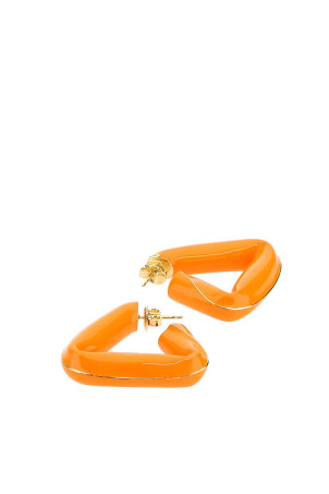 Orange 925 silver Fold earrings Black BOTTEGA VENETA (665785VAHU4) Orange 925 silver Fold earrings Black BOTTEGA VENETA (665785VAHU4)