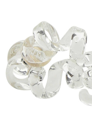 Transparent glass Turn earrings BOTTEGA VENETA (676451V507R) Transparent glass Turn earrings BOTTEGA VENETA (676451V507R)