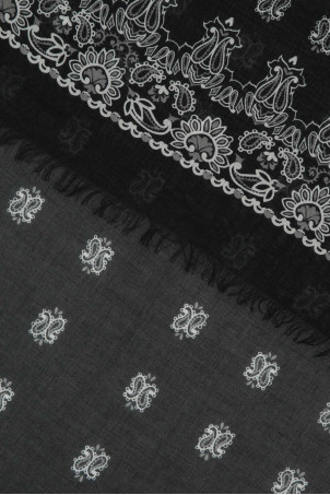 SCIARPA Черно-белый SAINT LAURENT (6865903Y668) SCIARPA Черно-белый SAINT LAURENT (6865903Y668)