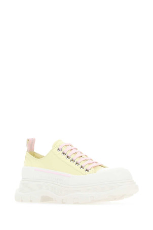 Pastel yellow leather Tread Slick sneakers ALEXANDER MCQUEEN (702042WHZ62) Pastel yellow leather Tread Slick sneakers ALEXANDER MCQUEEN (702042WHZ62)