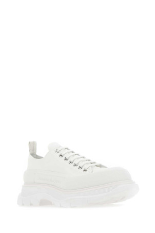 White canvas Tread Slick sneakers ALEXANDER MCQUEEN (705660W4MV2) White canvas Tread Slick sneakers ALEXANDER MCQUEEN (705660W4MV2)