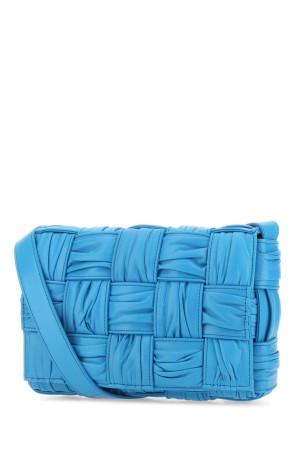Сумка через плечо из кожи цвета бирюзы BOTTEGA VENETA (717089V2FY1) Сумка через плечо из кожи цвета бирюзы BOTTEGA VENETA (717089V2FY1)