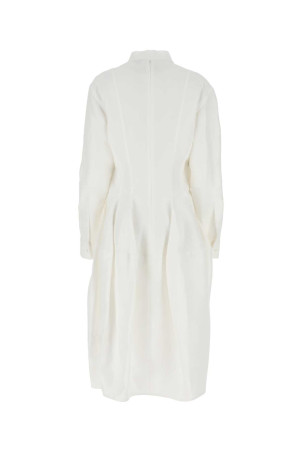 Біле плаття з віскозної суміші BOTTEGA VENETA (725506V2LB0)