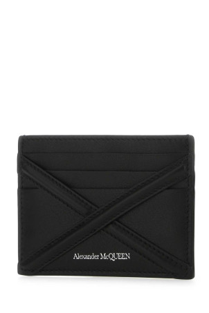 Black leather card holder Black ALEXANDER MCQUEEN (7263241AAD0) Black leather card holder Black ALEXANDER MCQUEEN (7263241AAD0)