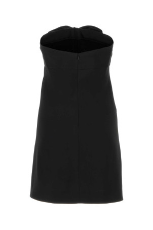 Чорна атласна міні-сукня Black SAINT LAURENT (729759Y3G36) Чорна атласна міні-сукня Black SAINT LAURENT (729759Y3G36)