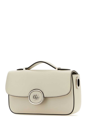 Міні-сумочка Petite GG з шкіри кольору слонової кістки GUCCI (739722AACAW) Міні-сумочка Petite GG з шкіри кольору слонової кістки GUCCI (739722AACAW)