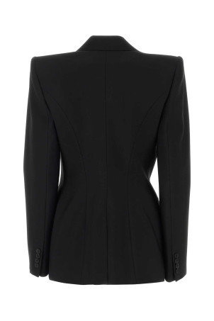 Черный шерстяной блейзер Black ALEXANDER MCQUEEN (745244QJACX) Черный шерстяной блейзер Black ALEXANDER MCQUEEN (745244QJACX)