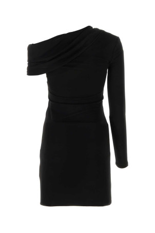 Чорна віскозна міні-сукня Black SAINT LAURENT (753164Y7F93) Чорна віскозна міні-сукня Black SAINT LAURENT (753164Y7F93)