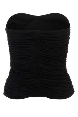 Черный топ из вискозы Черный SAINT LAURENT (753703Y5F63) Черный топ из вискозы Черный SAINT LAURENT (753703Y5F63)
