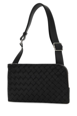 Black leather belt bag BOTTEGA VENETA (755569V1EC3) Black leather belt bag BOTTEGA VENETA (755569V1EC3)