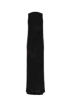Чорна віскозна сукня довга Чорна SAINT LAURENT (756782Y7F98) Чорна віскозна сукня довга Чорна SAINT LAURENT (756782Y7F98)