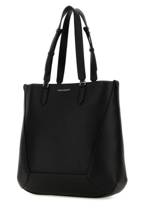 Black leather medium Edge shopping bag Black ALEXANDER MCQUEEN (7623421AAPO) Black leather medium Edge shopping bag Black ALEXANDER MCQUEEN (7623421AAPO)
