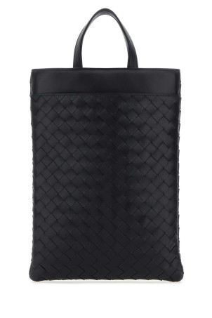 Кожаный чехол для ноутбука Intrecciato темно-синего цвета BOTTEGA VENETA (765767V2HL1)