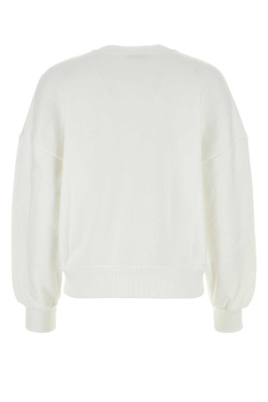 White cotton sweatshirt ALEXANDER MCQUEEN (781418QZALW) White cotton sweatshirt ALEXANDER MCQUEEN (781418QZALW)