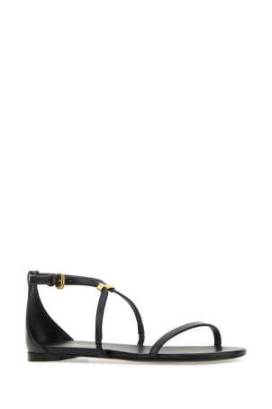 Черные кожаные сандалии ALEXANDER MCQUEEN (787159WIEX9) Черные кожаные сандалии ALEXANDER MCQUEEN (787159WIEX9)