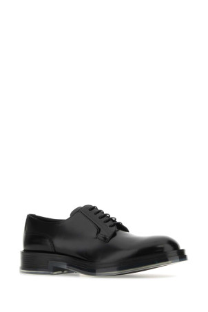 Black leather Float lace-up shoes ALEXANDER MCQUEEN (794478WIFW1) Black leather Float lace-up shoes ALEXANDER MCQUEEN (794478WIFW1)