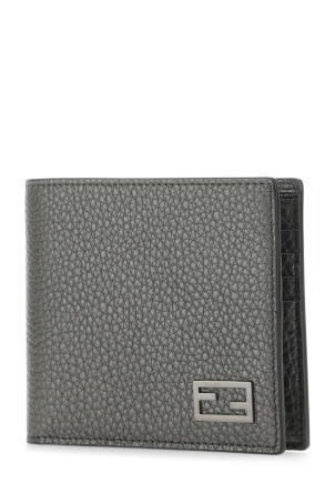 Lead leather wallet Gray FENDI (7M0169AJJ1) Lead leather wallet Gray FENDI (7M0169AJJ1)