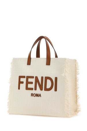 Вышитая жаккардовая сумка FF Shopper FENDI (7VA591ARB2) Вышитая жаккардовая сумка FF Shopper FENDI (7VA591ARB2)