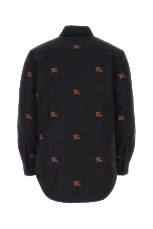 Embroidered nylon padded shirt Black BURBERRY (8061050)