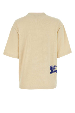 Cream terry fabric oversize t-shirt BURBERRY (8081314) Cream terry fabric oversize t-shirt BURBERRY (8081314)