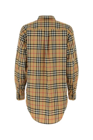 Embroidered stretch cotton shirt Multicolor BURBERRY (8083146) Embroidered stretch cotton shirt Multicolor BURBERRY (8083146)