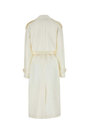 Шелковый тренч цвета слоновой кости BURBERRY (8086313) Шелковый тренч цвета слоновой кости BURBERRY (8086313)