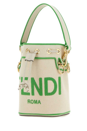 Sand canvas mini Mon Tresor bucket bag FENDI (8BS010ANXE) Sand canvas mini Mon Tresor bucket bag FENDI (8BS010ANXE)