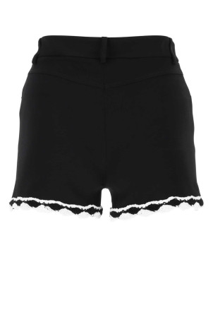 Black stretch crepe shorts MOSCHINO (A03230525)