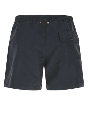 Navy blue polyester swimming shorts AGNONA (AU03U0H6001)