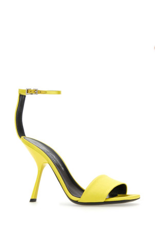 Yellow satin sandals SERGIO ROSSI (B03690MTEZ02120) Yellow satin sandals SERGIO ROSSI (B03690MTEZ02120)