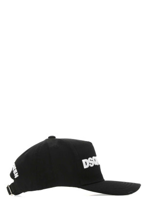 Бейсболка из черного габардина DSQUARED (BCM002805C00001) DSQUARED2 Бейсболка из черного габардина DSQUARED (BCM002805C00001) DSQUARED2