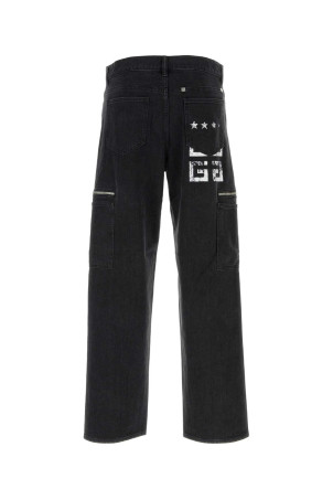 Черные джинсы-карго из эластичного денима GIVENCHY (BM517E5YAA) Черные джинсы-карго из эластичного денима GIVENCHY (BM517E5YAA)