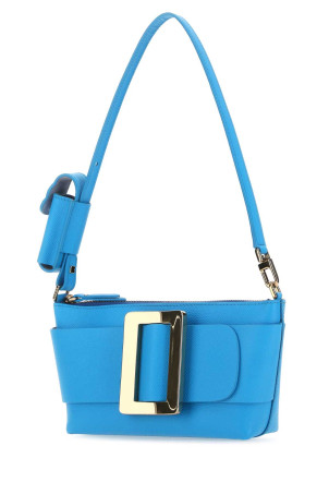 Светло-голубая кожаная сумка через плечо с пряжкой BOYY (BUCKLEPOUCHETTEEPSOM) Светло-голубая кожаная сумка через плечо с пряжкой BOYY (BUCKLEPOUCHETTEEPSOM)