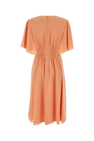 Salmon crepe dress CHLOE (CHC24SRO01004) Salmon crepe dress CHLOE (CHC24SRO01004)