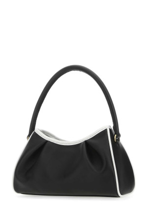 Two-tone leather Dimple Moon shoulder bag ELLEME (DIMPLE) Two-tone leather Dimple Moon shoulder bag ELLEME (DIMPLE)