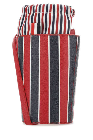 Printed leather mini bucket bag Red THOM BROWNE (FAP394AL0018) Printed leather mini bucket bag Red THOM BROWNE (FAP394AL0018)