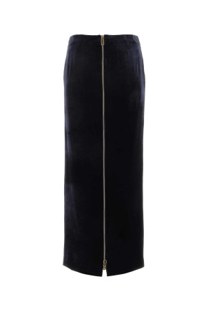Midnight blue velvet skirt FENDI (FQ7517AM3Z) Midnight blue velvet skirt FENDI (FQ7517AM3Z)