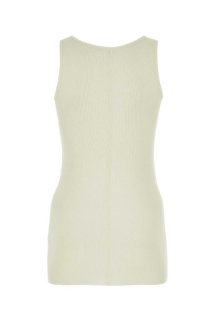 Ivory viscose blend tank top AMI (FTK101JE0022) Ivory viscose blend tank top AMI (FTK101JE0022)