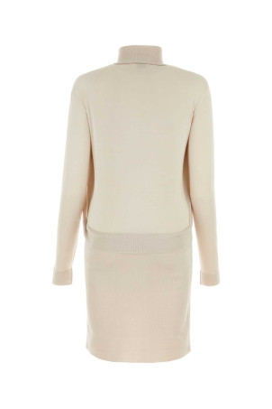 Светло-розовое мини-платье из эластичного шелкового смесового материала FENDI (FZDB05ANJF) Светло-розовое мини-платье из эластичного шелкового смесового материала FENDI (FZDB05ANJF)