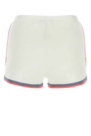 Ivory viscose blend shorts FENDI (FZR797ANZE)