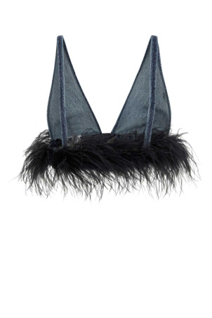 Джинсовый укороченный топ MIU MIU (GWT055SOOO139H) Джинсовый укороченный топ MIU MIU (GWT055SOOO139H)