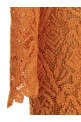 Macramé lace dress Orange