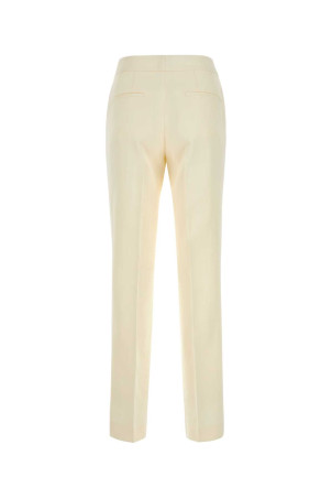 Брюки из вискозной смеси цвета слоновой кости JIL SANDER (J01KA0137J65005) Брюки из вискозной смеси цвета слоновой кости JIL SANDER (J01KA0137J65005)