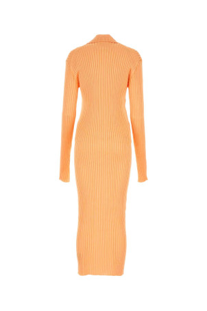 Платье-рубашка из вискозы пастельно-оранжевого цвета JIL SANDER (J02HP0011J18287) Платье-рубашка из вискозы пастельно-оранжевого цвета JIL SANDER (J02HP0011J18287)