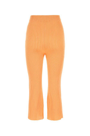 Брюки укороченного кроя из вискозы цвета персика JIL SANDER (J02KA0188J18287) Брюки укороченного кроя из вискозы цвета персика JIL SANDER (J02KA0188J18287)